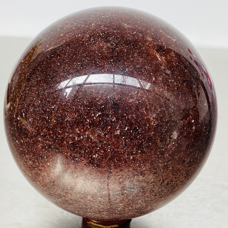 Natural strawberry Quartz Sphere Quartz Crystal Ball Reiki Healing 3400G