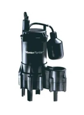 Master Plumber 540056 Thermoplastic Automatic Submersible Sewage Ejector, 4/10