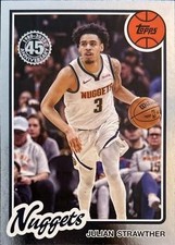 2025-26 Topps #80BK-28 Julian Strawther 1980-81 Topps Basketball
