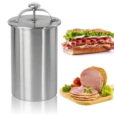 Stainless Steel Ham Maker Meat Press Cooker for Making Healthy Homemade Deli ...
