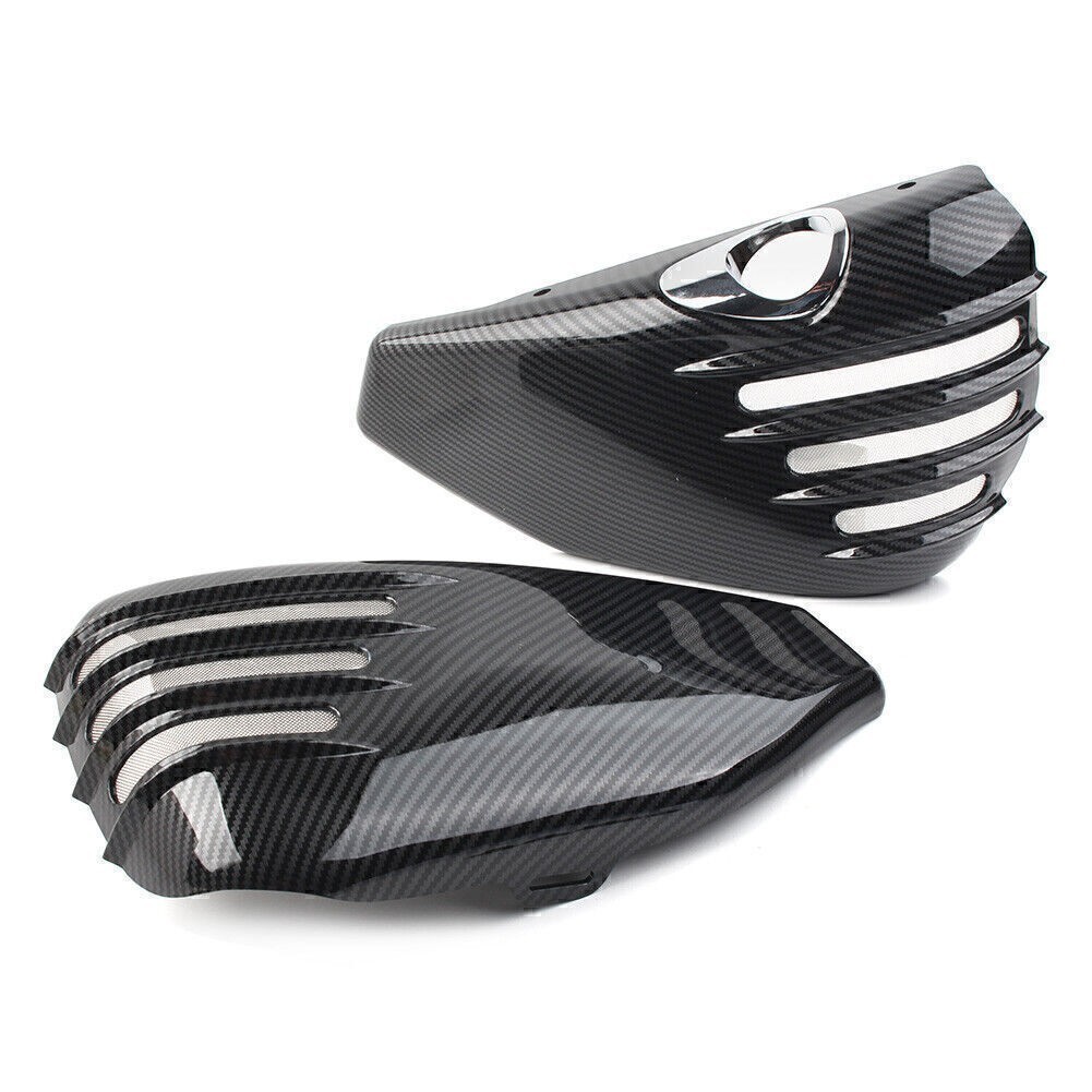 2 X Battery Side Cover Fit For Harley Davidson Sportster 1200 2014-2021 CARBON