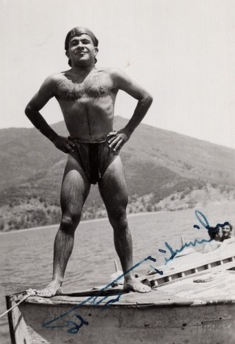 Vintage Gay Int Foto Shirtless Guy Young Muscle Man Bodybuilder Beach Bulge +9495