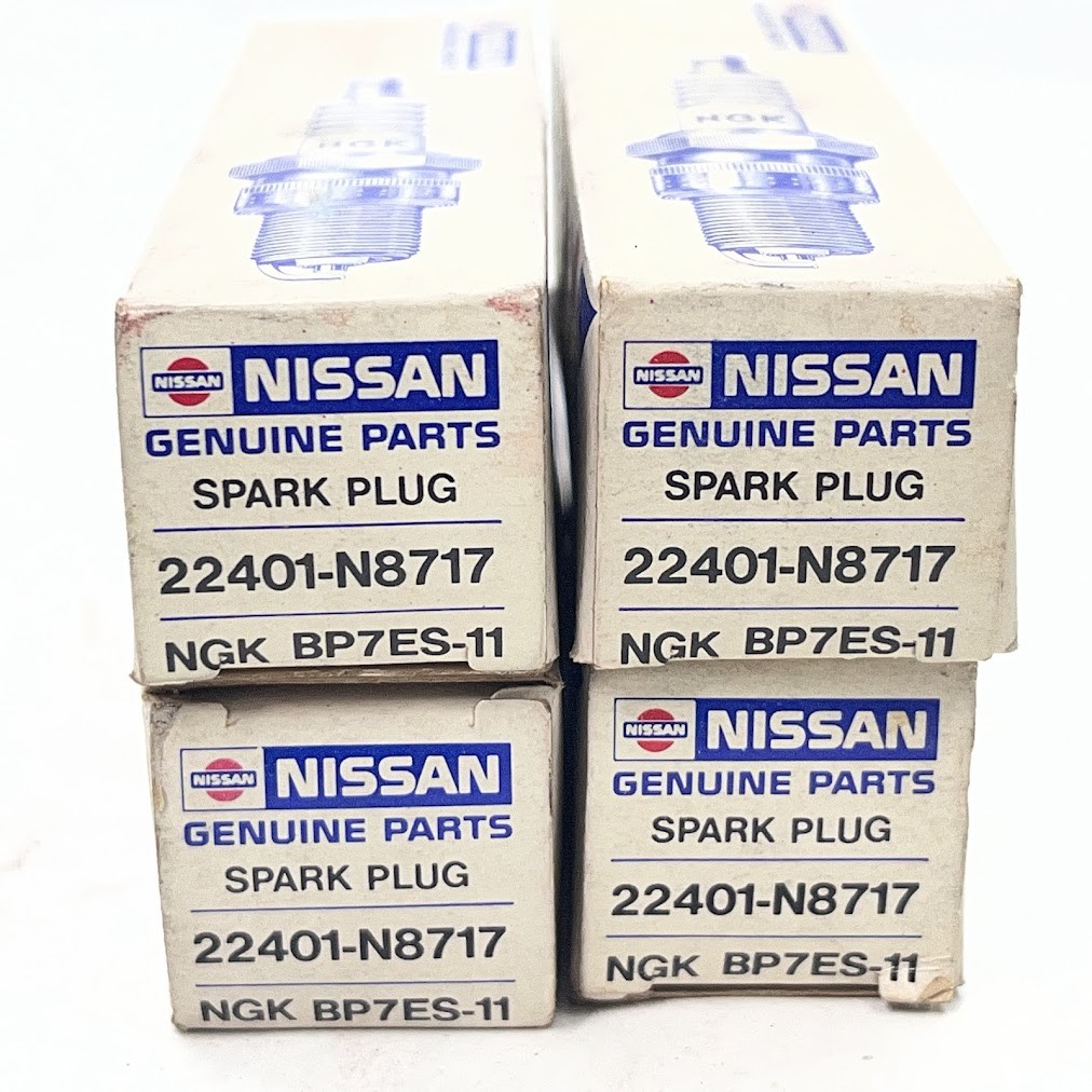 4Pcs Nissan Genuine Spark Plug OEM 22401-N8717 NGK BP7ES-11 New
