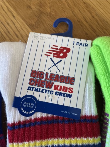 NWT New Balance KIDS Medium (8.5-2) Cushioned Athletic Crew Socks 4 Pairs Lot - Picture 3 of 7