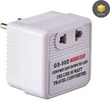 Single Outlet 50 Watt Step Down International Converter for Stress-Free Travel