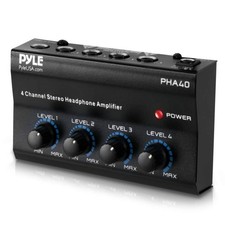 4-Channel Portable Stereo Headphone Amplifier - Professional Multi Channel Mini