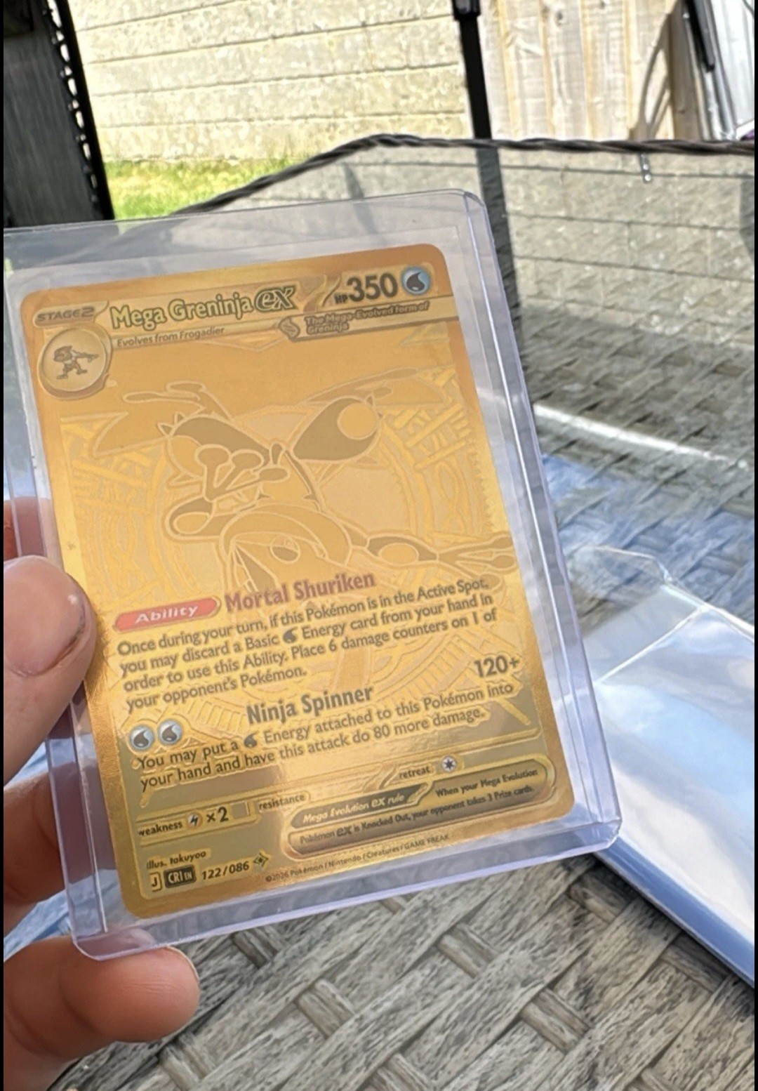 Pokémon Company Mega Greninja EX 122/086 Secret Rare Full Art Holo