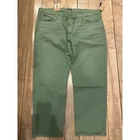 Polo Ralph Lauren Varick Slim Straight Pants Mens 52x32 Green Garment Dyed New