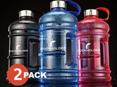 2,2 Liter Gallone Wasserkrug Flasche groß Schule Sport Training Shaker Mixer UK