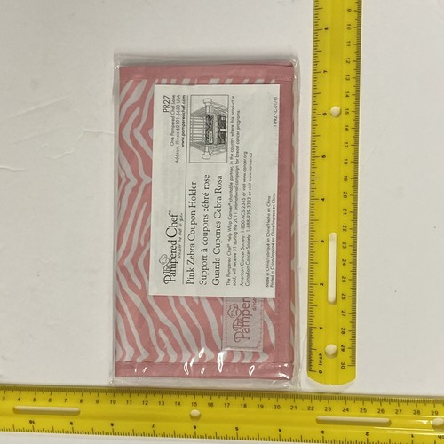 Neu The Pampered Chef Rosa Zebra Gutscheinhalter Zebramuster PR27 HWC 2011 - Bild 4 von 5