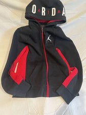 Nike Air Jordan Youth XL Jumpman Full Zip Hoodie Black  Red