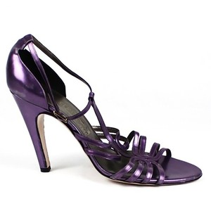 metallic purple heels