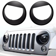 Accessories Headlight Bezels Panel Trim For 2007-17 Jeep Jk Wrangler Unlimited Accessories Headlight Bezels Panel Trim For 2007-17 Jeep Jk Wrangler Unlimited