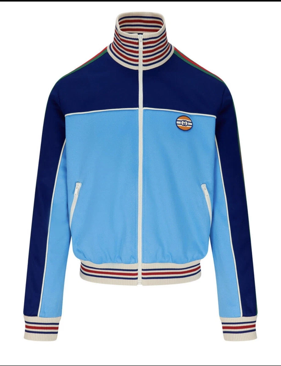 Gucci Technical jersey zip-up jacket with Web
