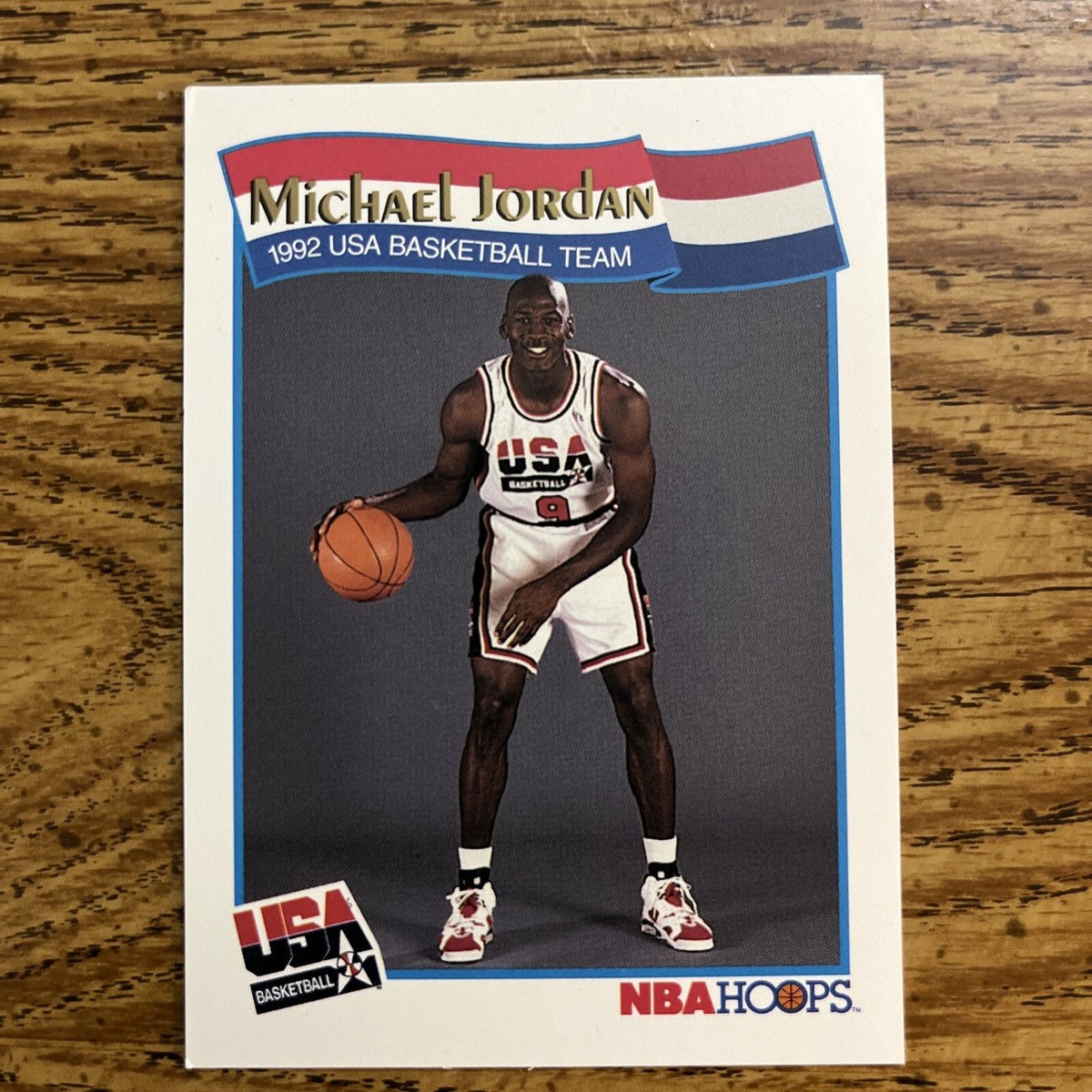 NBAカード　マイケルジョーダン　1992-1993 トレカ Michael Jordan #55 1992 USA Basketball Team NBA Hoops Card W