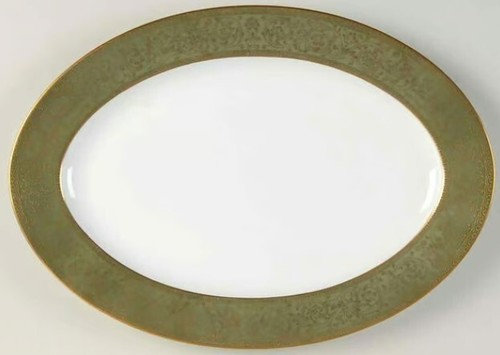 Sango China Versailles 3632 16" Oval Serving Platter Plate