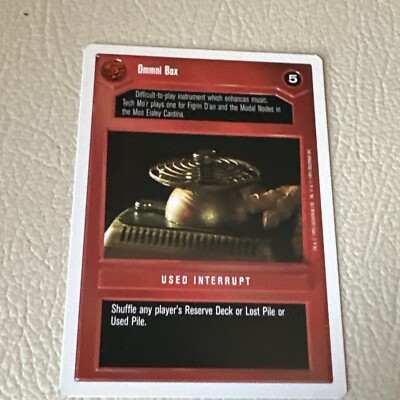 SWCCG: Ommni Box  White Border Premiere SW Star Wars CCG Decipher