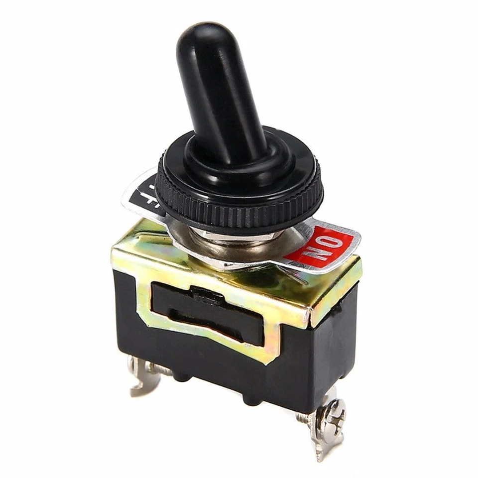 2PCS 12V Heavy Duty Toggle Flick Switch ON/OFF Car Dash Light Metal SPST 12 Volt - image 4 of 4