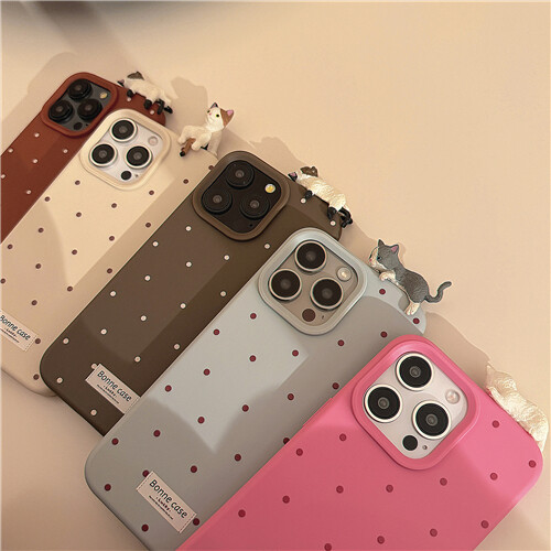 Süße 3D Katze einfache Tupfen Cover Hülle für iPhone 16 Plus 15 Pro Max 14 13 12 - Bild 11 von 18