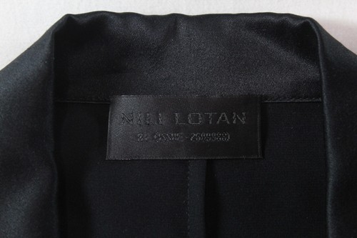 NILI LOTAN - $945 BLACK SILK CHARMEUSE "SOPHIA" BLAZER/JACKET (SEXY AF!!!) 4 - Picture 13 of 18