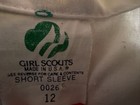 Girl Scouts Short Sleeve Button Up Collared Shirt 12 Vintage 90’s Green & White — photo 5