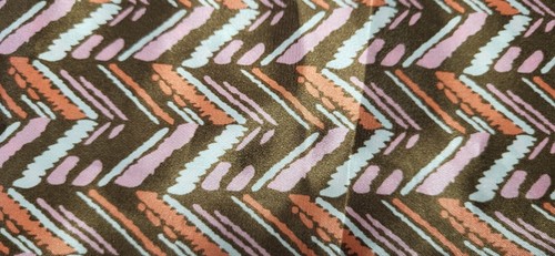 Fabric. Satin. Chevron Print. Global Chevron. 44x60 - Picture 2 of 6