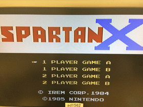 AD1562 Spartan X Kung Fu Master NES Famicom Japan