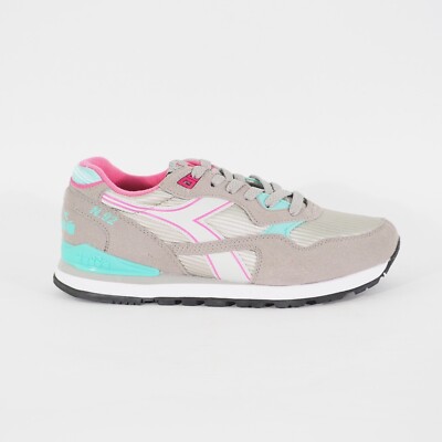 Diadora 90248 grau Textil Freizeit Schnürschuhe Laufen Wandern Damen Turnschuhe