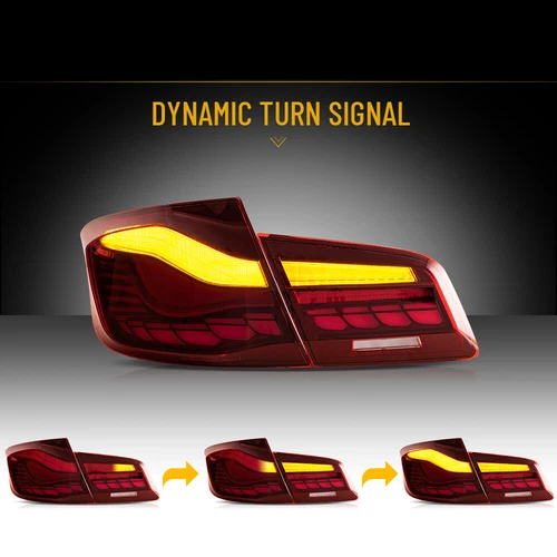 LED Rückleuchten Für BMW 5er F10 F18 2011-2017 Geräuchert Sequential Blinklicht - Picture 8 of 15