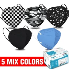 50/100 PCS KN95 Face Masks Protective 5-Layer Disposable Respirator US Seller