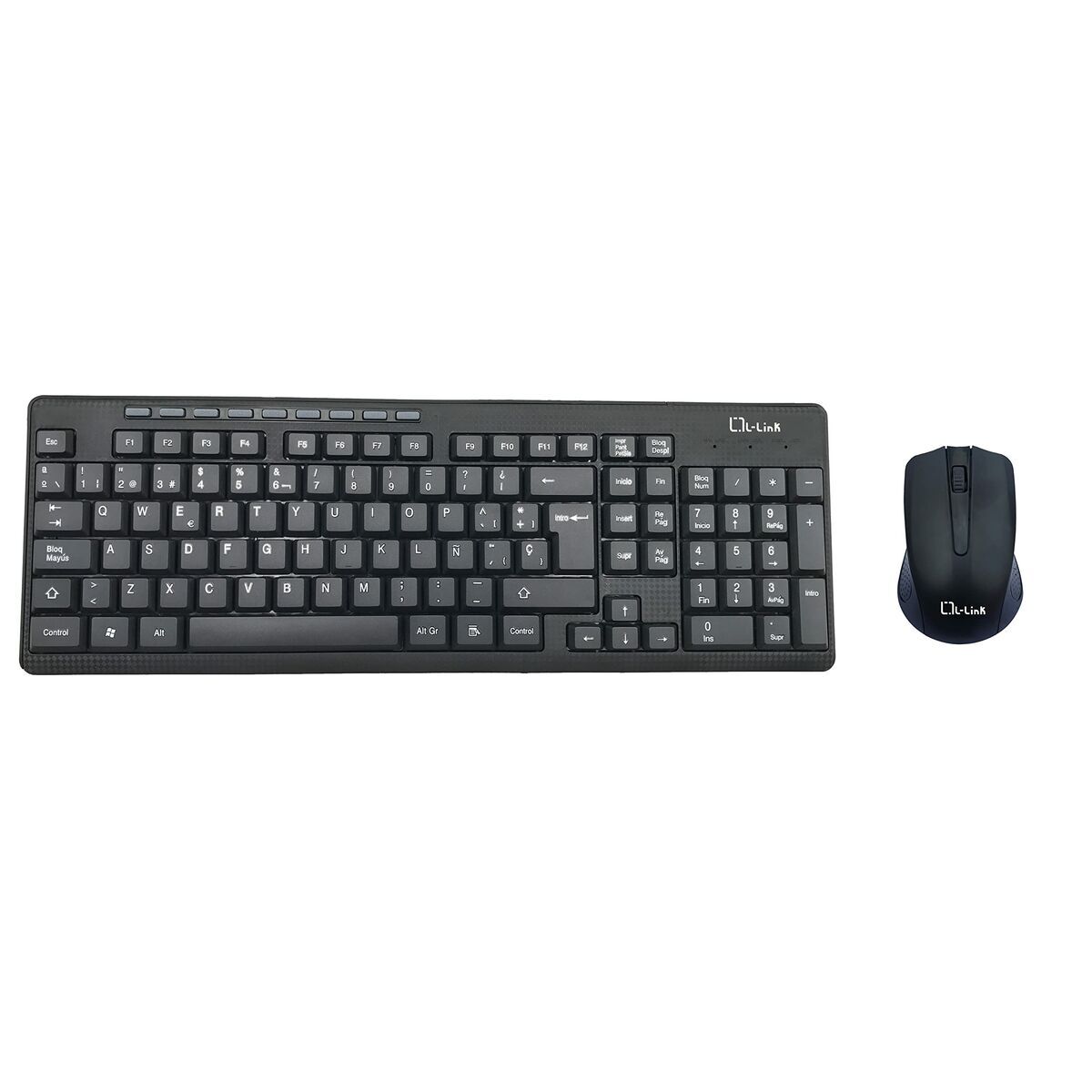 Tastiera e Mouse Wireless L-Link LL-KB-555 Nero