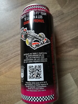 1 Energy Drink Dose Coca Cola Coke Burn Lotus Formel 1 F1 Empty Leer 500ml Can B