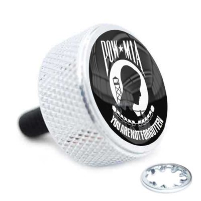 Hogking Speed Shop Chrome Billet Seat Bolt – Skull Girl Cross, Fits Harley 96-16