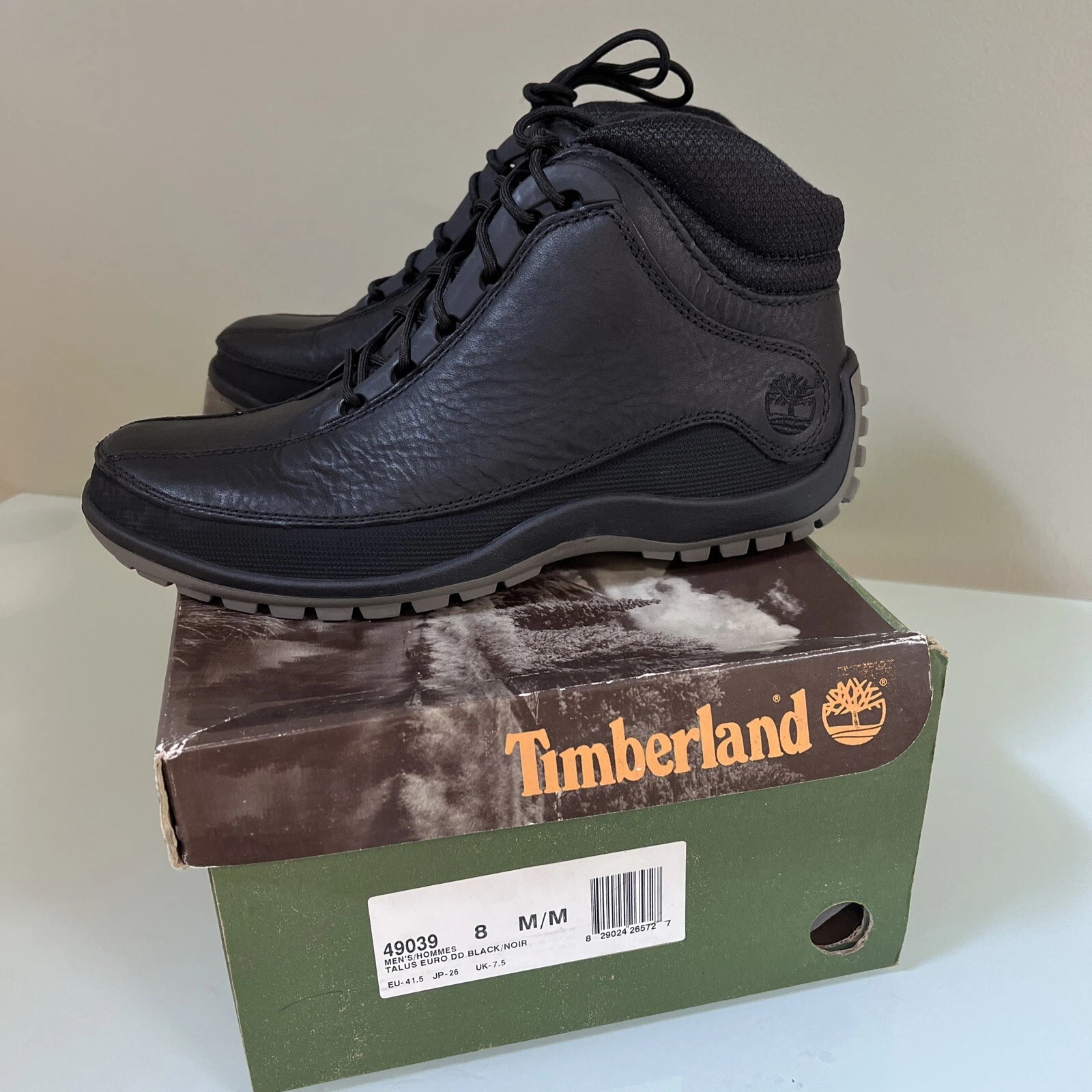 Timberland Men’s Euro Hiker Boots Leather Shoes US 8 K6