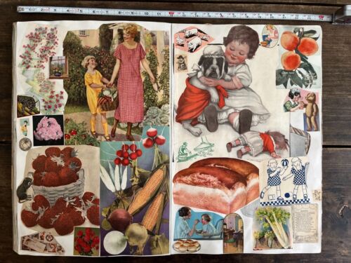 Antikes Sammelalbum 1925 Darke Co Ohio New Madison Atemberaubende Decoupage Kunst - Bild 21 von 24