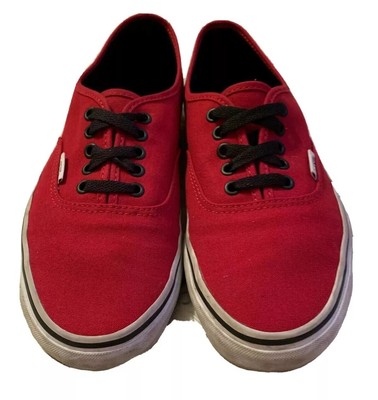 vans authentic true red