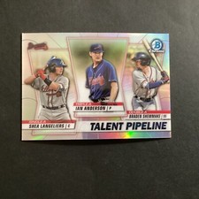 2020 Bowman Chrome Talent Pipeline Atlanta Braves #TP-ATL Ex+