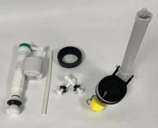 American Standard & Kohler Toilet Repair Kit, 2 Piece Toilets, 2.5" Flush Holes