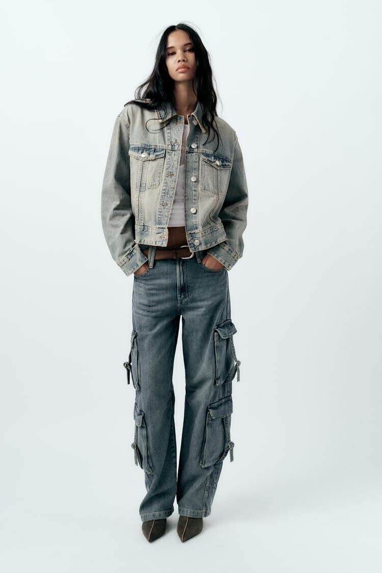 安心★関税込み★ZARA★TRF COLOUR DENIM JACKET NWT ZARA TRF DENIM JACKET SIZE XS | eBay