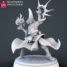 3D Printed STL Miniatures Mage DnD Tribute Set 28mm - 32mm War Gaming D D