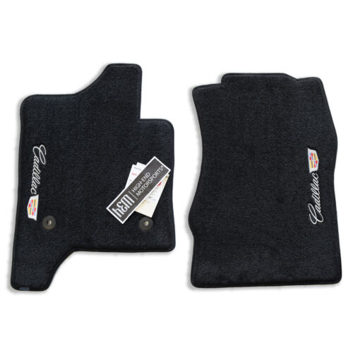 Cadillac ESCALADE Front Floor Mats - Ebony - Jet 2007-2025 Premium 32oz Quality - Picture 22 of 46