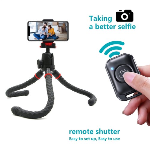 Bluetooth Shutter Remote Selfie Stick Control Button Monopod phone Camera Phone - Photo 6 sur 12