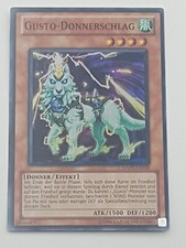 Yu-Gi-Oh! Einzelkarte Gusto-Donnerschlag bespielt