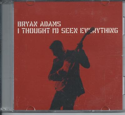 BRYAN ADAMS - I thought i'd seen everything PROMO acetate CD SINGLE 1TR HOLLAND