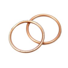 Produktbild - 2 Krümmermutter Dichtung pass f Simson S51 S50 KR51 Schwalbe SR50 Star SR2 28x34