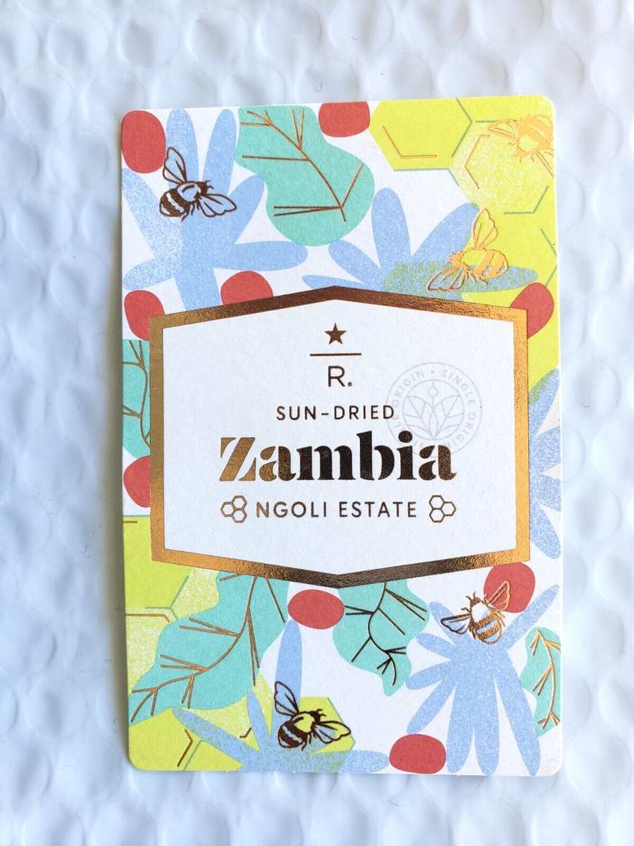 貴重　スタバカード Starbucks SAZABY LEAGUE 2022 Starbucks Reserve Coffee Taster Card - ZAMBIA Ngoli Estate