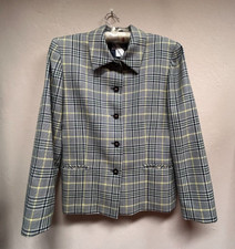 Vintage Pendleton Women's Sz 10 Jacket 100 Virgin Wool Tartan Plaid Blazer Suit