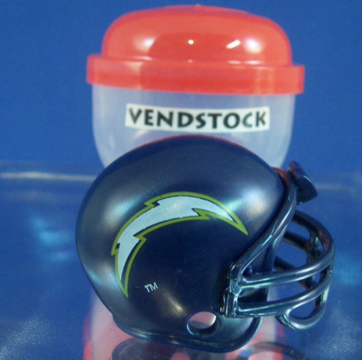 SAN DIEGO CHARGERS NFL HELMET 2" ROUND MINI V2 GUMBALL 1990's NEW ...