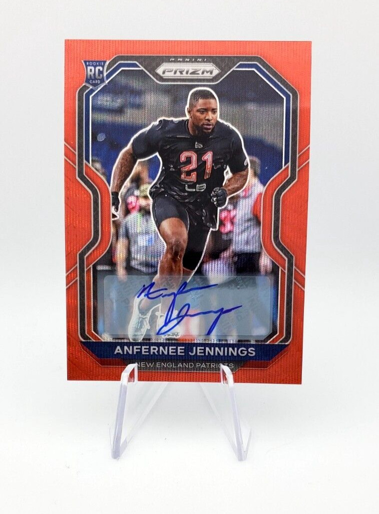 2020 Panini Prizm Orange Prizm #371 AUTO Anfernee Jennings RC /149