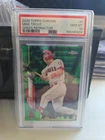 2020 Topps Chrome - Mike Trout #1 Green Refractor White Jersey /99 PSA 10